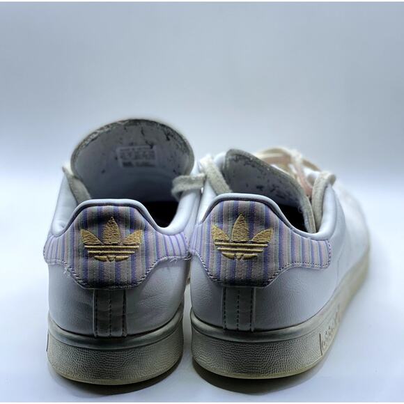 ADIDAS x STAN SMITH Collab - Classic White & Pastels Minimalist Chic Sneakers - Picture 5 of 6